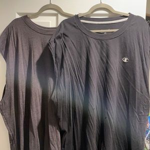 Two - Champion men’s tank tops black & gray 4XL